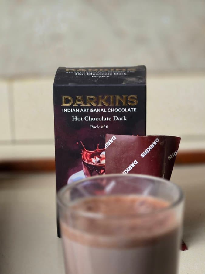 Darkins Hot Chocolate Classic — bean-to-bar hot chocolate mix in a cup