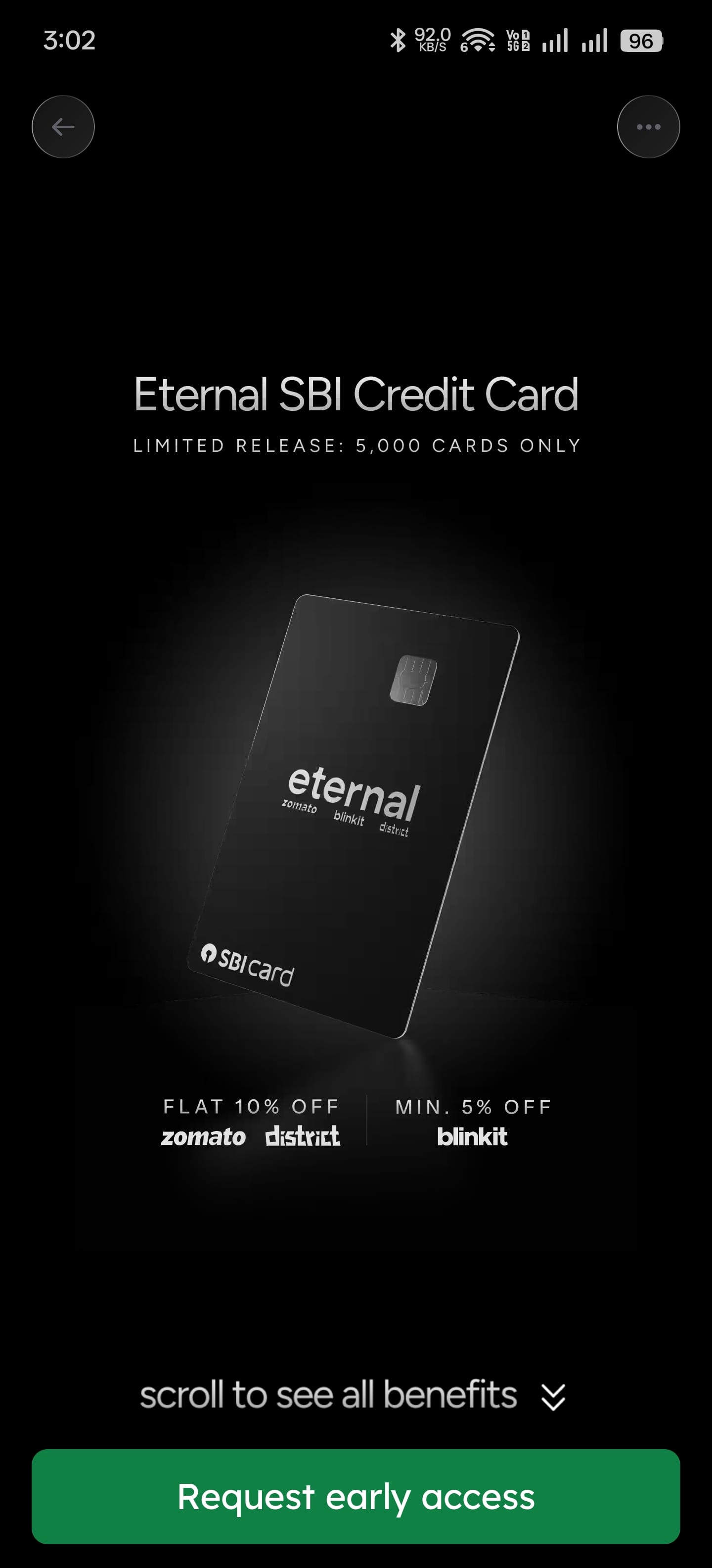 Initial launch promotional screen