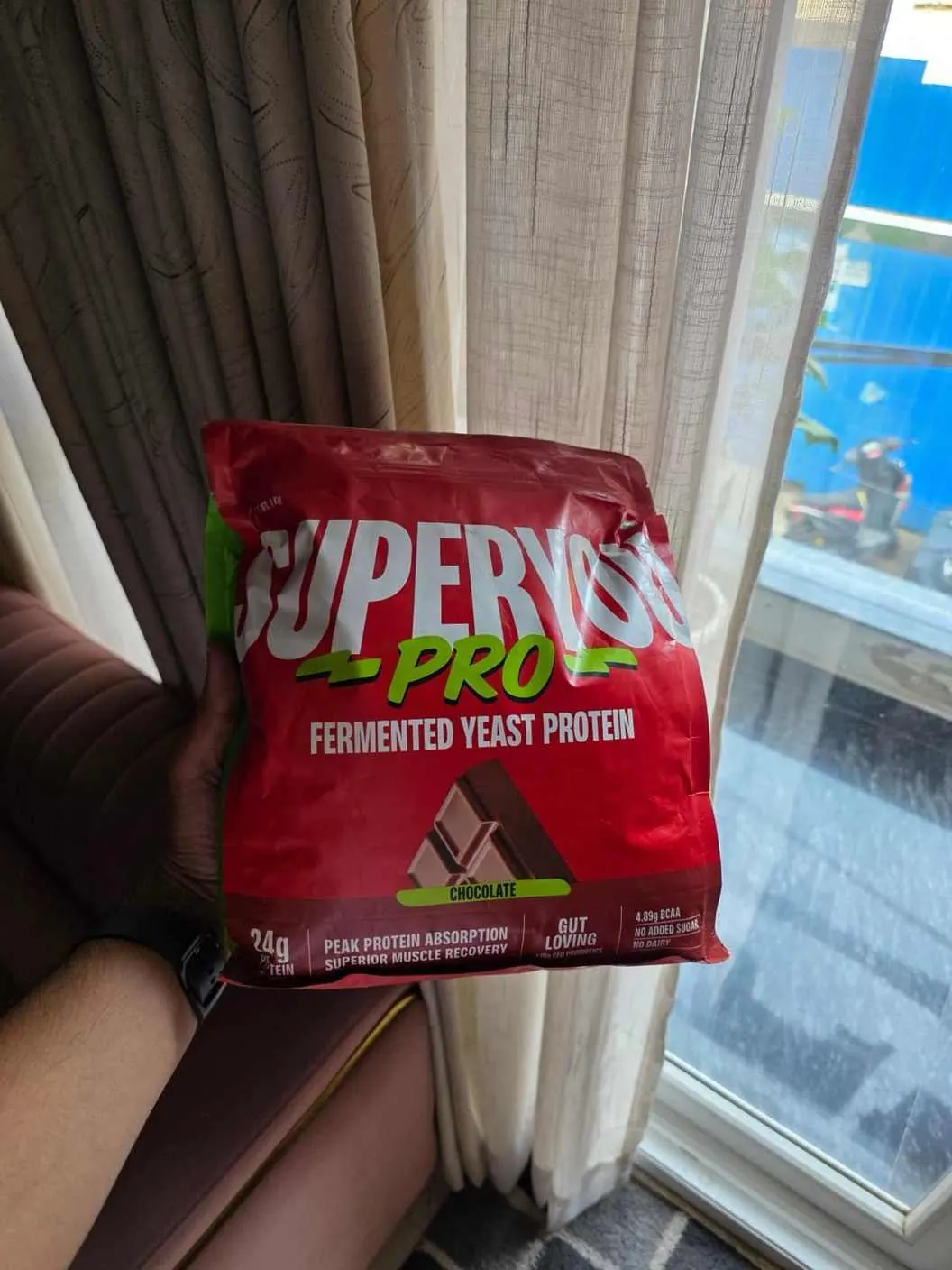 SuperYou Chocolate Fermented Yeast Protein — dairy-free protein powder pouch